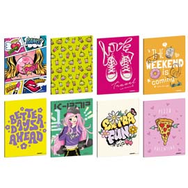 Maxiquaderno Teen Girl - A4 - 5mm - 21 fogli - 80 gr - Blasetti