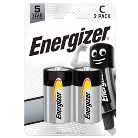 Pila mezzatorcia - C - LR14 - Everyday - alcalina - Energizer - blister 2 pezzi