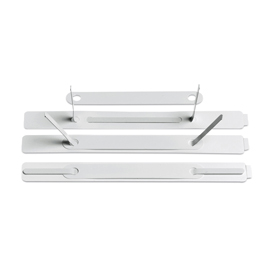 25891 Pressini adesivi - con linguette in metallo - 15 x 150 mm - Lebez - conf. 100 pezzi