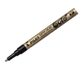 29467 Marcatore a vernice Super Color - punta fine 3 mm - oro - Pilot