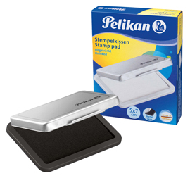 30444 Cuscinetto per timbri - 5 x 7 cm - nero - Pelikan