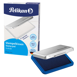30446 Cuscinetto per timbri - 7 x 11 cm - blu - Pelikan