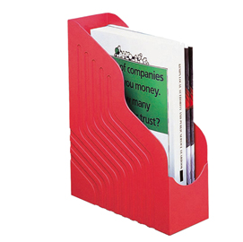 30614 Portariviste Magazine Rack Jumbo - 25 x 32 cm - dorso 10 cm - rosso - Rexel