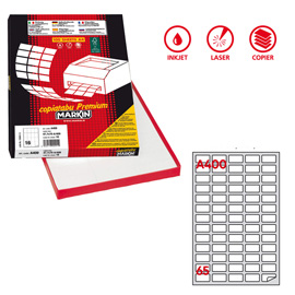 Etichette adesive A/400 - in carta - permanenti - 38