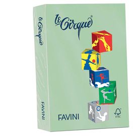 32901 Carta Le Cirque - A4 - 160 gr - verde pastello 107 - Favini - conf. 250 fogli