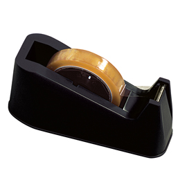 34529 Dispenser da tavolo - per nastri adesivi 33 m - nero - Lebez