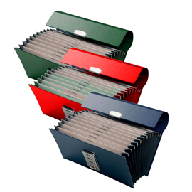 37464 Portacambiali a soffietto - 12 tasche Gen/Dic - 28x13 cm - colori assortiti - Fraschini