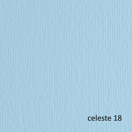 Cartoncino Elle Erre - 70 x 100 cm - 220 gr - celeste 118 - Fabriano - blister 10 fogli