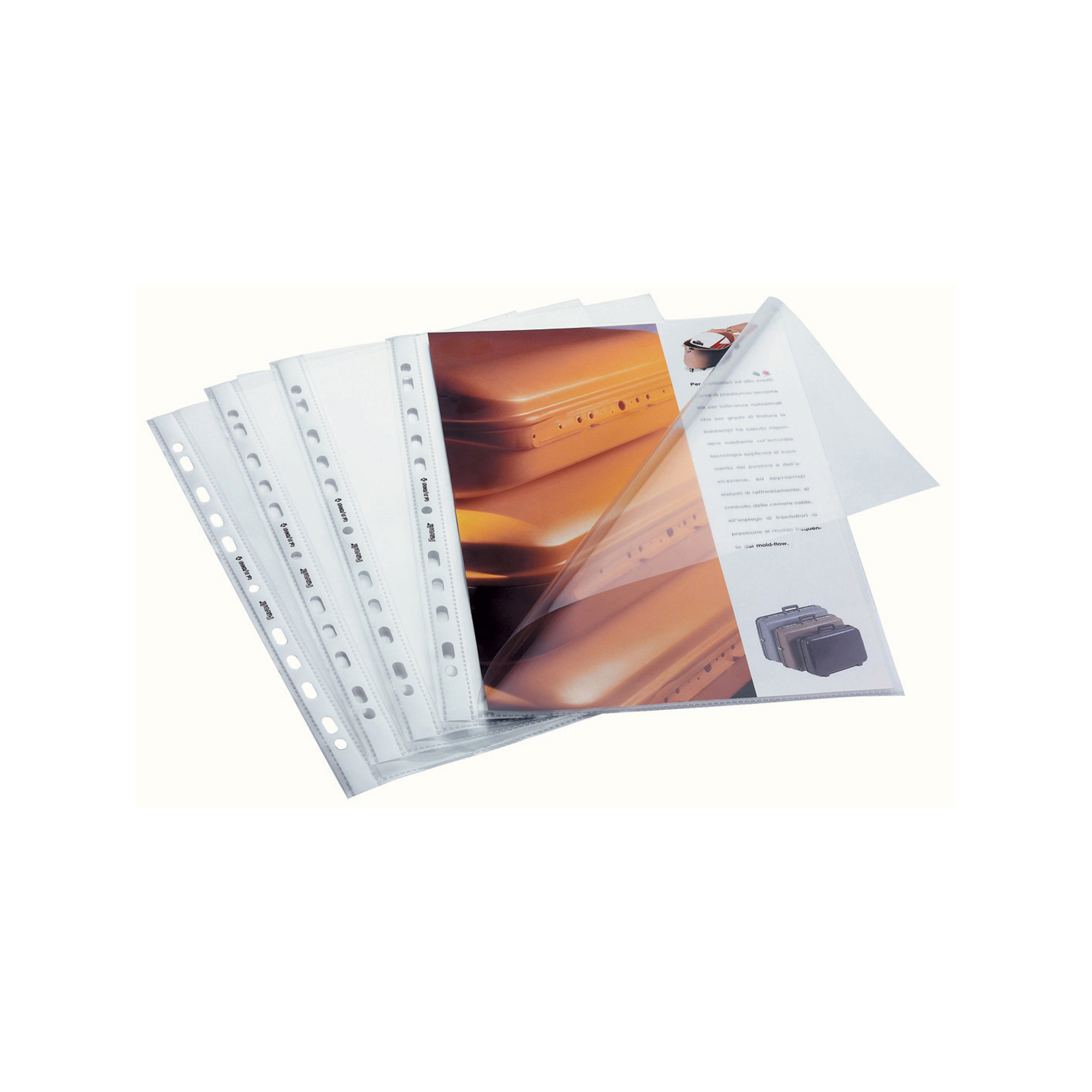 44668 Buste aperte a L - con foratura universale - buccia - 22 x 30 cm - Favorit - conf. 50 pezzi