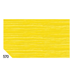 46549 Carta crespa - 50 x 250 cm - 48 gr - giallo 570 - Rex Sadoch - conf. 10 rotoli