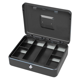 Cassetta portavalori Secur - 15 x 11 x 7 cm - grigio - Metalplus