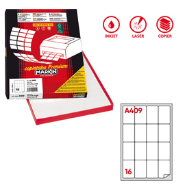 Etichette adesive A/409 - in carta - permanenti - 47