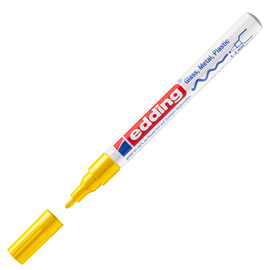 Marcatore permanente a vernice 751 - punta tonda fine - da 1 a 2 mm - giallo - Edding