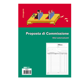 50265 Blocco copia commissioni - 50 fogli 2 copie autoricalcanti - 29