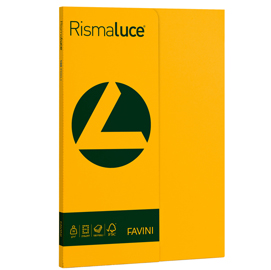 50564 Carta Rismaluce Small - A4 - 90 gr - giallo oro 52 - Favini - conf. 100 fogli