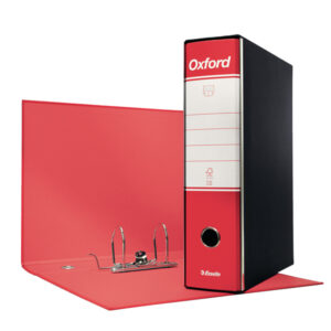 Registratore Oxford G85 - dorso 8 cm - protocollo 23 x 33 cm - rosso - Esselte