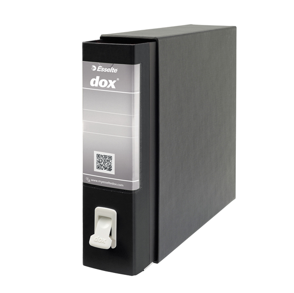 51242 Registratore Dox 2 - dorso 8 cm - protocollo 23 x 34 cm - nero - Esselte Dox