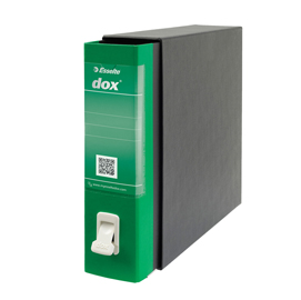 Registratore Dox 2 - dorso 8 cm - protocollo 23 x 34 cm - verde - Esselte Dox