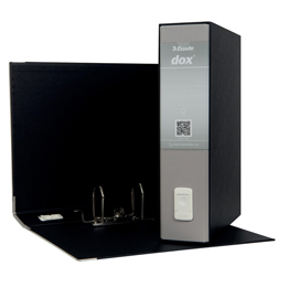 Registratore Dox 2 - dorso 8 cm - protocollo 23 x 34 cm - grigio chiaro - Esselte Dox