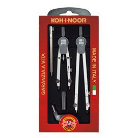 53543 Compasso professional - diametro cerchio max 155mm - 5 pezzi - Koh.I.Noor