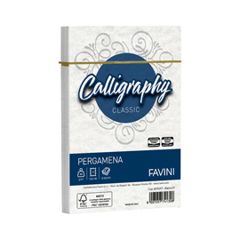 53629 Busta Calligraphy Pergamena - 120 x 180 mm - 90 gr - bianco 01 - Favini - conf. 25 pezzi