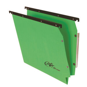 Cartella sospesa Joker - armadio - interasse 33 cm - fondo V - 33 x 28 cm - verde - Bertesi