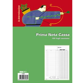 E5356 - ANTEPRIMA Blocco prima nota cassa - uso mano - 31 x 21cm - 100 fogli - Edipro