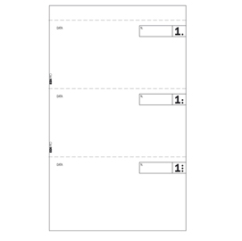55559 Blocco comande a 3 tagliandi - 25/25 fogli autoricalcanti - 17 x 9