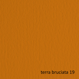Cartoncino Elle Erre - 50 x 70 cm - 220 gr - terra bruciata 119 - Fabriano - blister 20 fogli