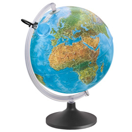 56952 Globo geografico illuminato Lumierissimo - diametro 30 cm - Tecnodidattica