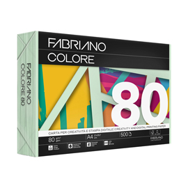 FabrianoColore - A4 - 80 gr - colori tenui verde chiaro - Fabriano - conf. 500 fogli