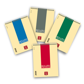 57224 Blocco Pignastyl spiralato - 1 rigo - A5 - 80gr - 60 fogli - Pigna