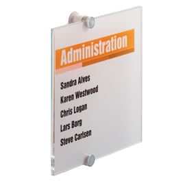 57348 Targa per porte/pareti Crystal Sign - 21 x 21 cm - Durable