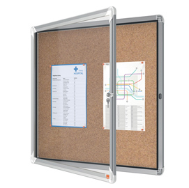 57613 Bacheca per interni - fondo in sughero - 6 fogli A4 - orizzontale - Nobo