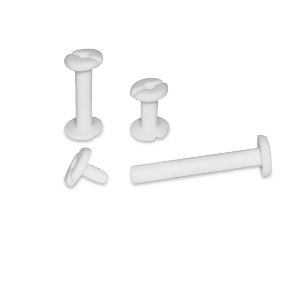 62516 Viti sepolte - plastica - 10 mm - bianco - CWR - conf. 20 pezzi