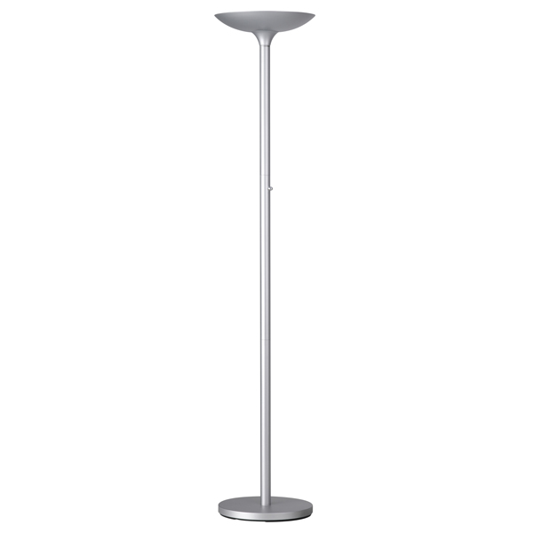 80981 Lampada da terra Varialux - a led - base diametro 34 cm - H 180 cm - 23 W - grigio metal - Unilux