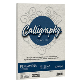 Carta Calligraphy Pergamena - A4 - 190 gr - perla 10 - Favini - conf. 50 fogli
