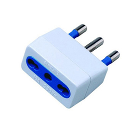 62608 Adattatore semplice con spina 2P+T 16A - presa bipasso 10/16A - MKC