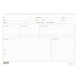 Schede per medici generici - 17 x 24 cm - Edipro - conf. 100 pezzi