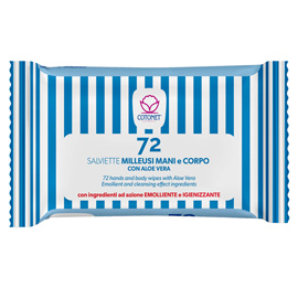 Salviette profumate Cotonet Aloe - Cotonet - conf. richiudibile da 72 pezzi