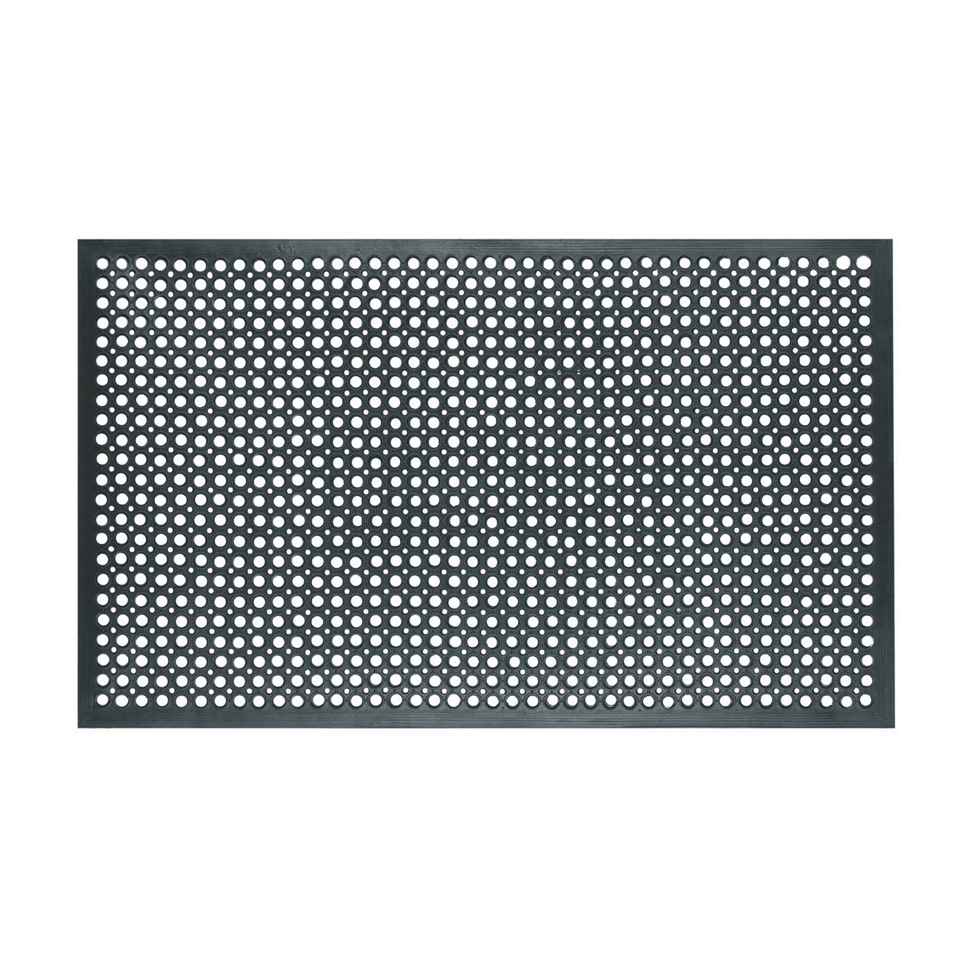 71234 Zerbino Entrance - 91 x 153 cm - gomma - nero - Velcoc