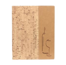 71609 Carta dei vini Design - 1 inserto doppio incluso - A4 - 24 x 34 cm - sughero - Securit