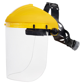 73582 Porta visiera con protezione frontale + Visiera Balbi 2 - giallo - Deltaplus