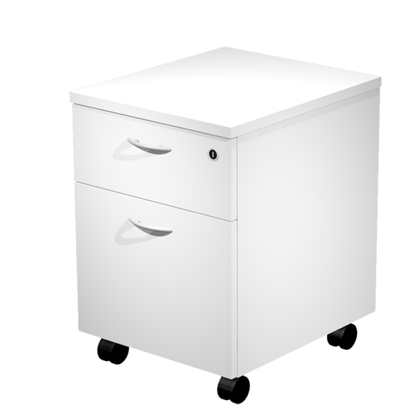 74375 Cassettiera Easy - 1 cassetto + 1 classificatore - con ruote - 41