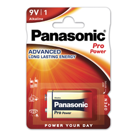Pila Transistor - 9V - ProPower - 6R61 - Panasonic - blister 1 pezzo