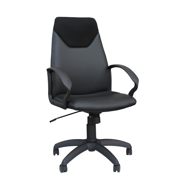 76649 Poltrona direzionale Guru GRP - con ruote e braccioli - nero - Unisit