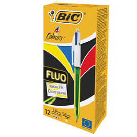 79888 Penna a sfera a scatto multifunzione 4 Colors Fluo - punta 1