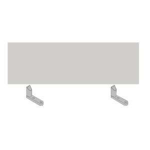 Pannello divisorio per scrivania multiple Agorà - 180 x 32 cm - bianco