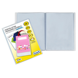 80546 Portalistini personalizzabile Premium - liscio - 22x30 cm - 40 buste - trasparente - Favorit