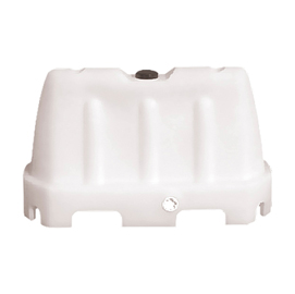 80765 Barriera stradale - tipo New Jersey - 100 x 40 x 70 cm - PE - bianco